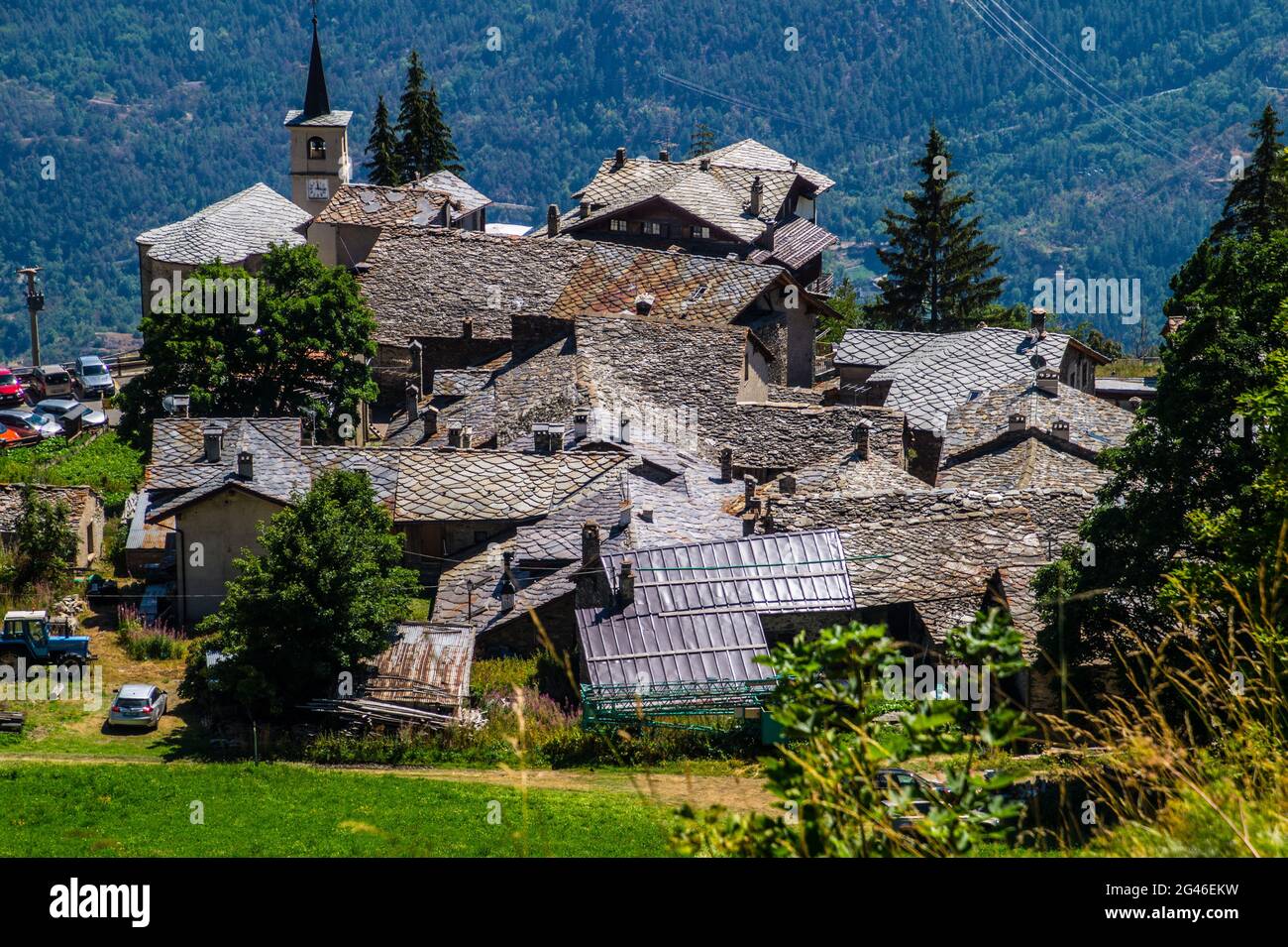 Italian alps landscape Stock Photo - Alamy
