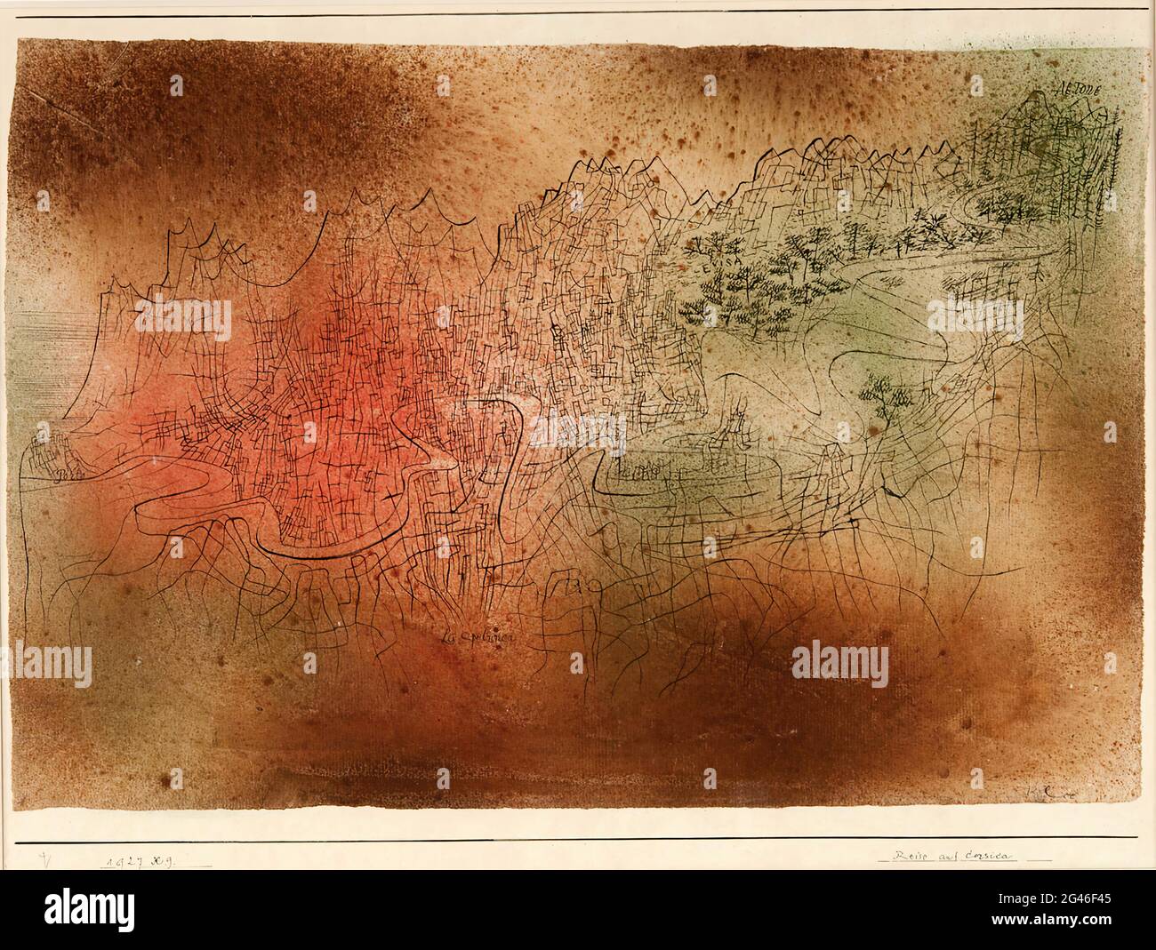 Paul Klee Journey in Corsica Stock Photo Alamy