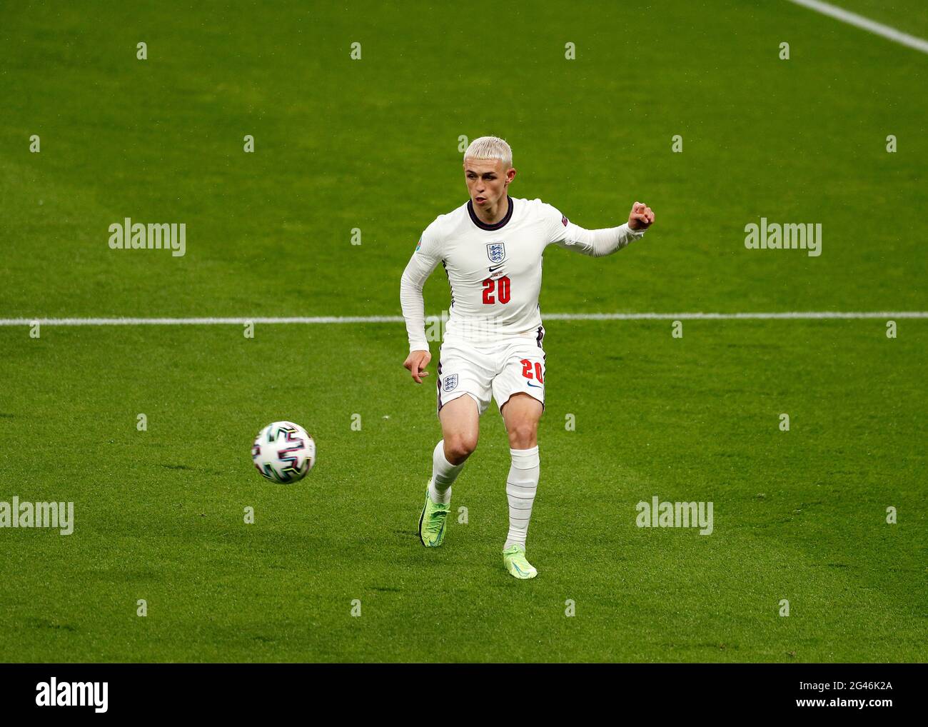 Wembley Stadium, London, UK. 18th June, 2021. 2021 European Football Championships, England versus Scotland; Phil Foden of England Credit: Action Plus Sports/Alamy Live News Stock Photo