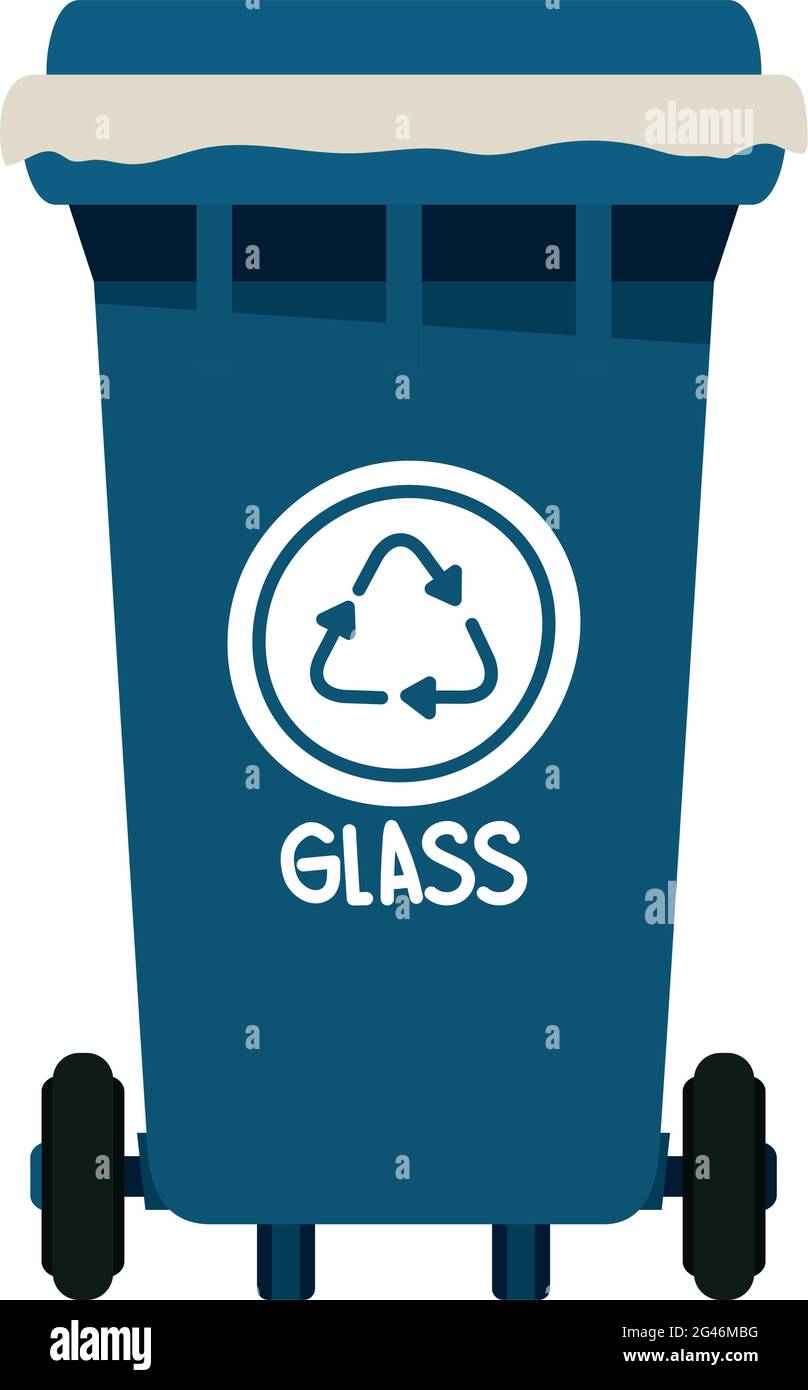 glass recycling bin Stock Vector Image & Art - Alamy