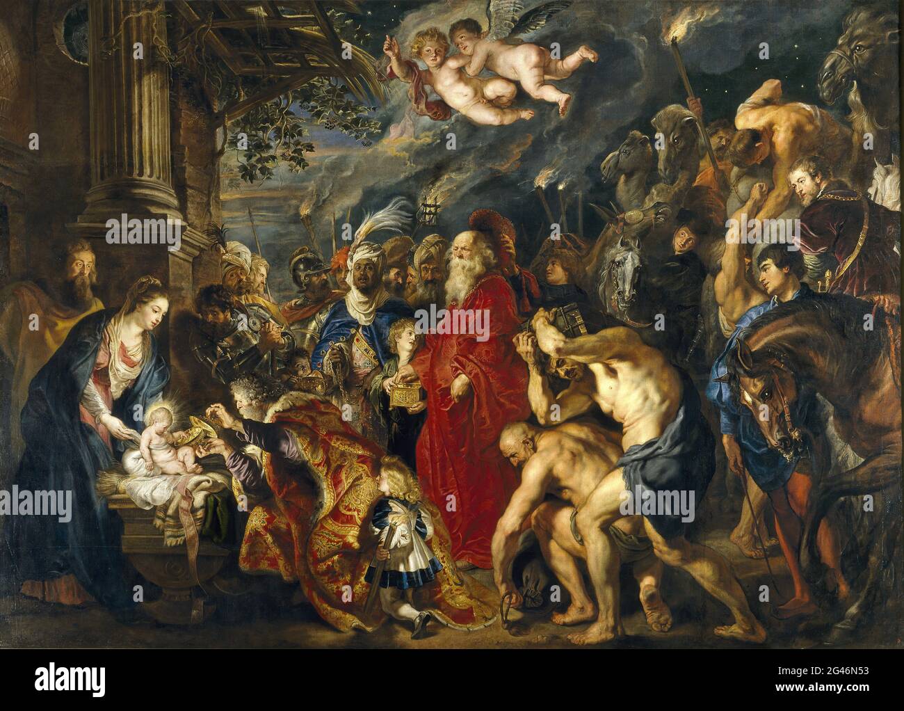 Peter Paul Rubens Adoration of the Magi 02 Stock Photo Alamy