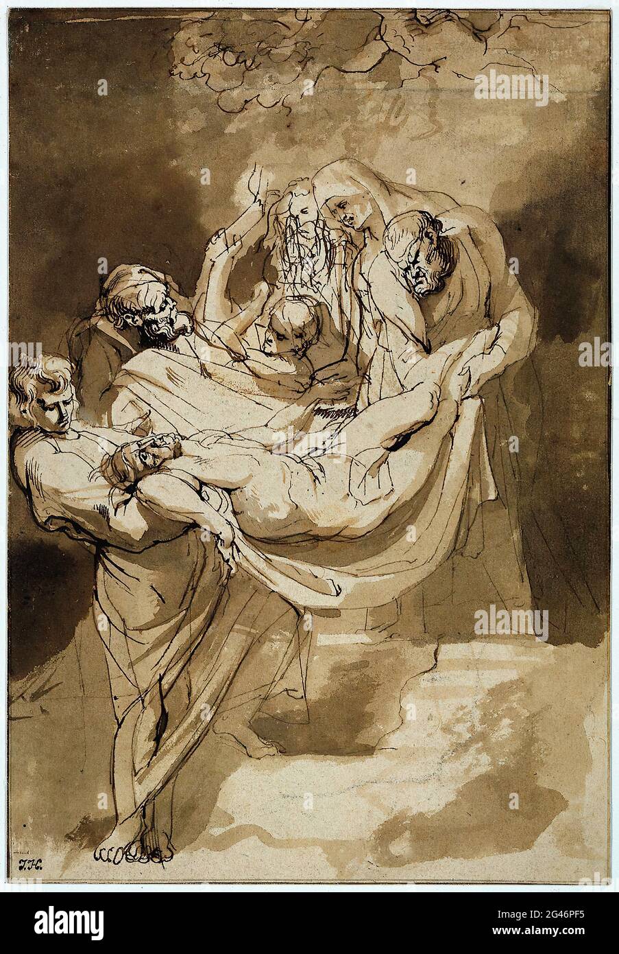 Peter Paul Rubens -  Entombment C 1615 Stock Photo