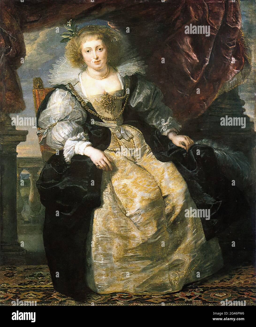 Peter Paul Rubens -  Helen Fourment 1 C 1631 Stock Photo