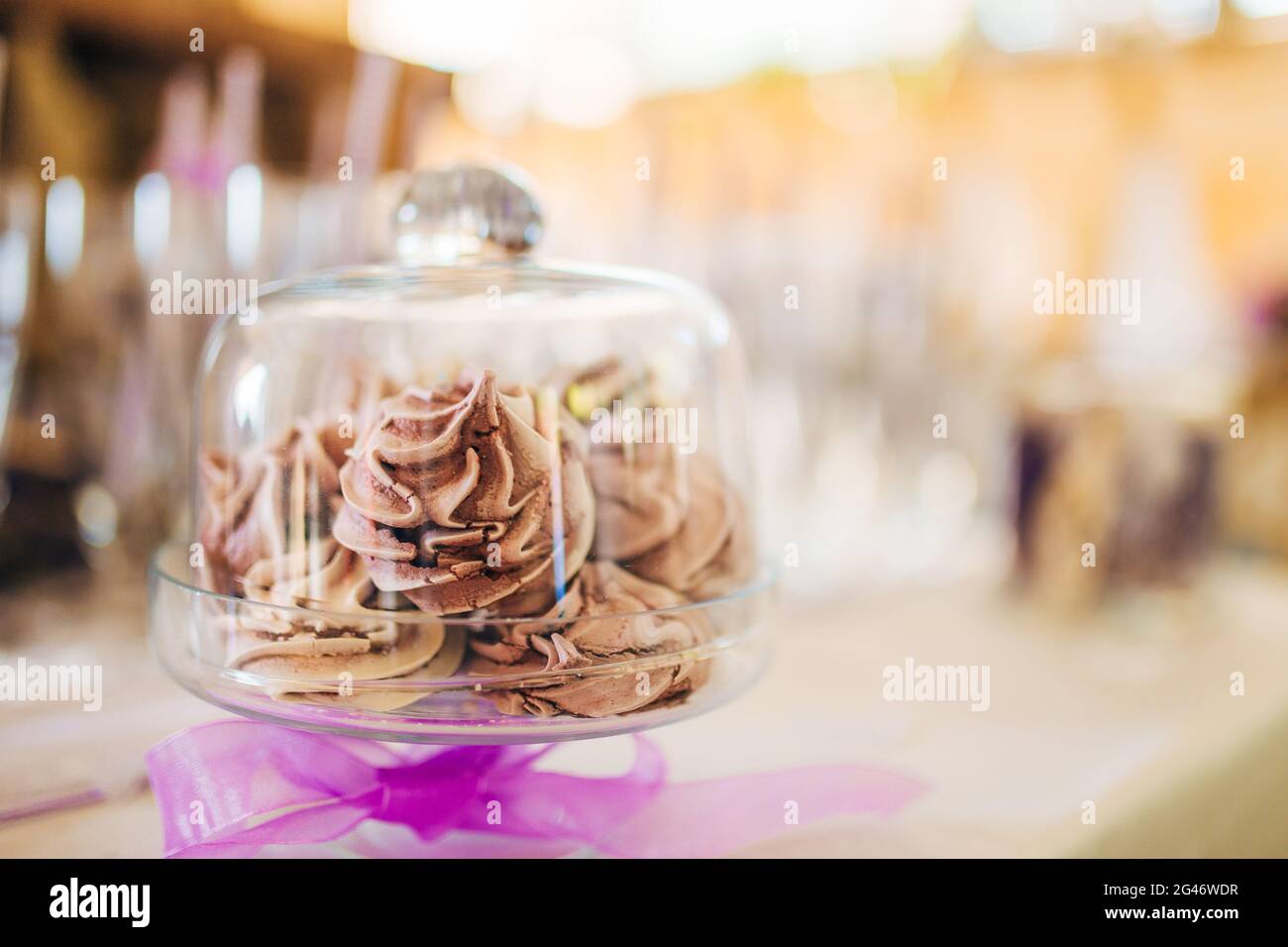 Delicious wedding reception candy bar Stock Photo - Alamy