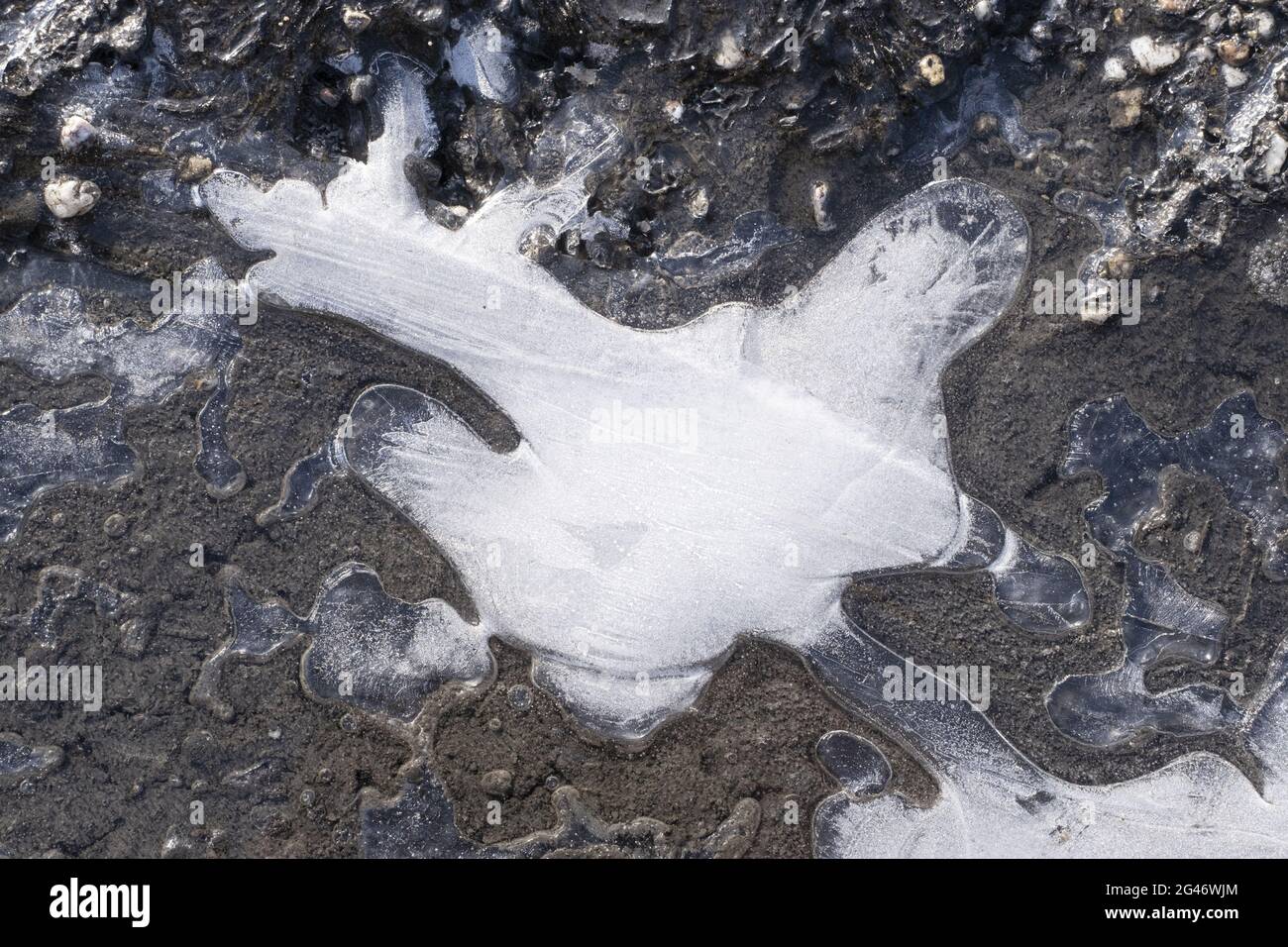 Structure of ice surface Stock Photo - Alamy