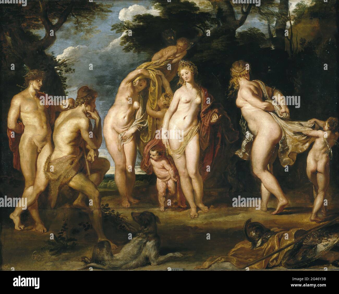 Peter Paul Rubens -  the Judgement of Paris 02 Stock Photo