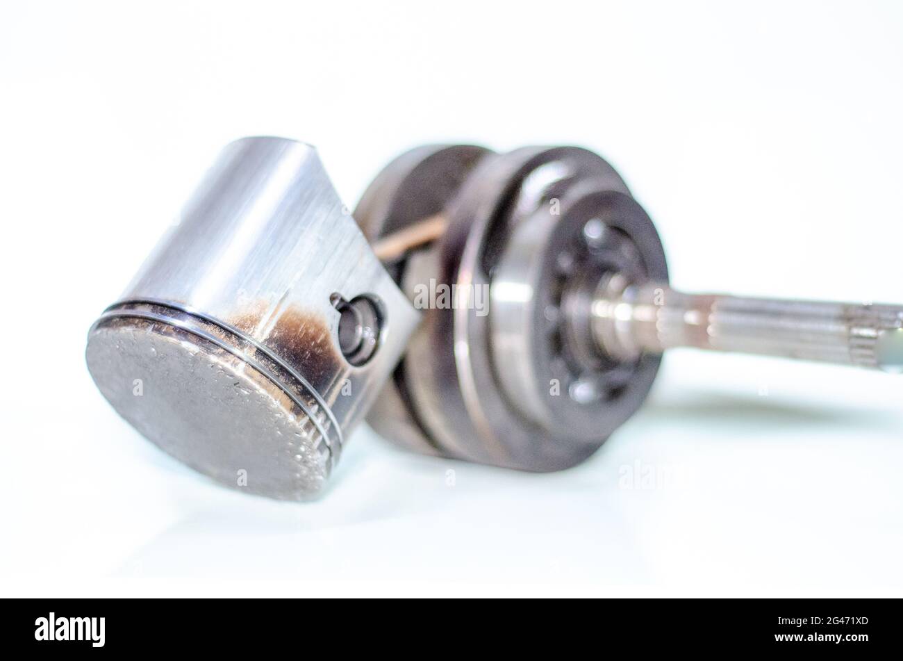 Crankshaft bearing overheating and piston Stock Photo Alamy