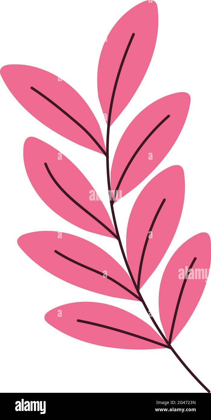 pretty pink leaves Stock Vector Image & Art - Alamy