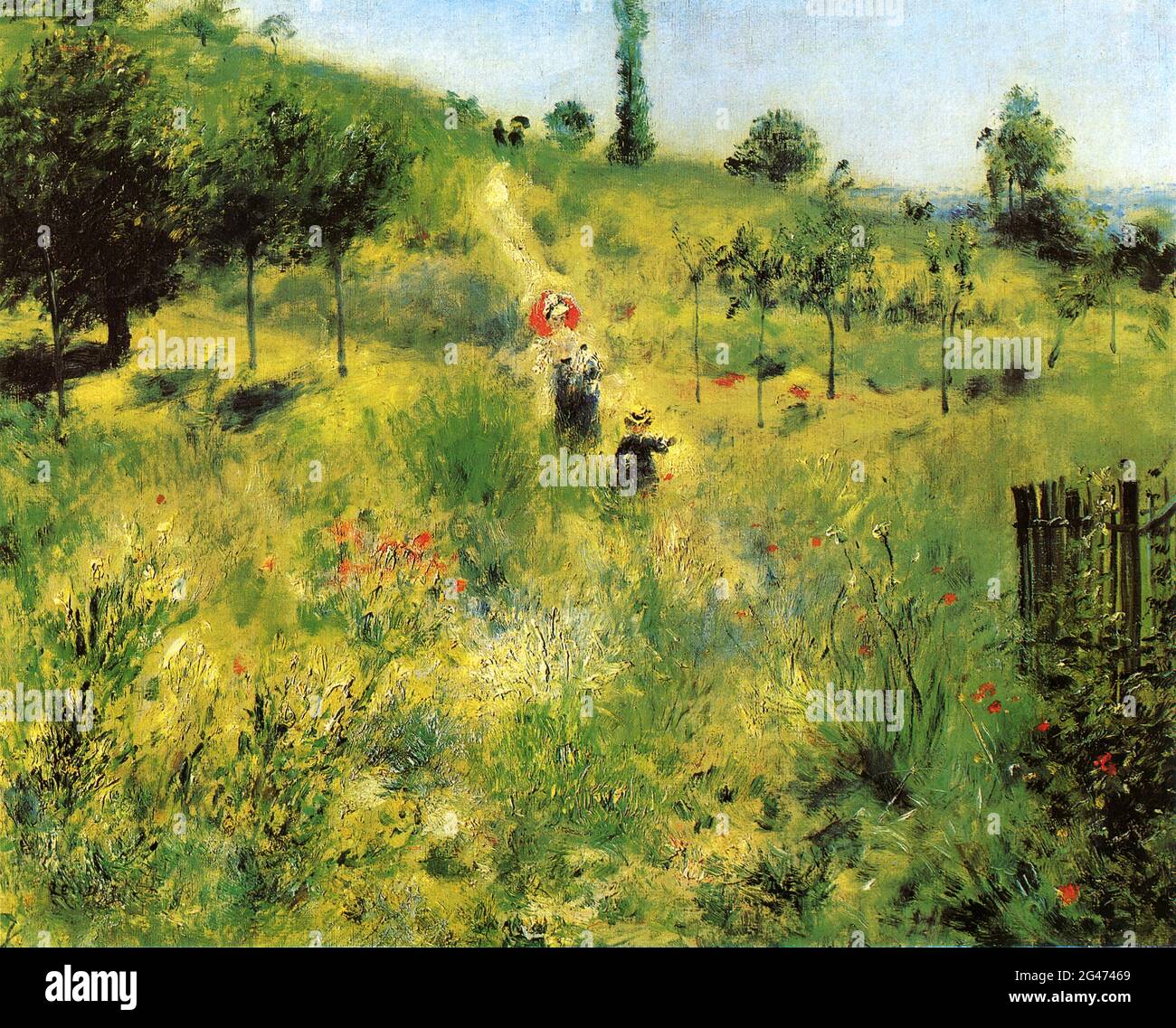 PierreAuguste Renoir Chemin Montant Dans Les Hautes Herbes Stock