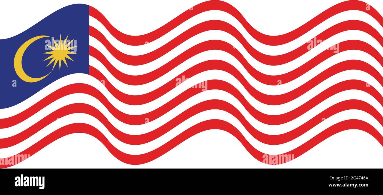 waved malaysia flag Stock Vector Image u0026 Art - Alamy