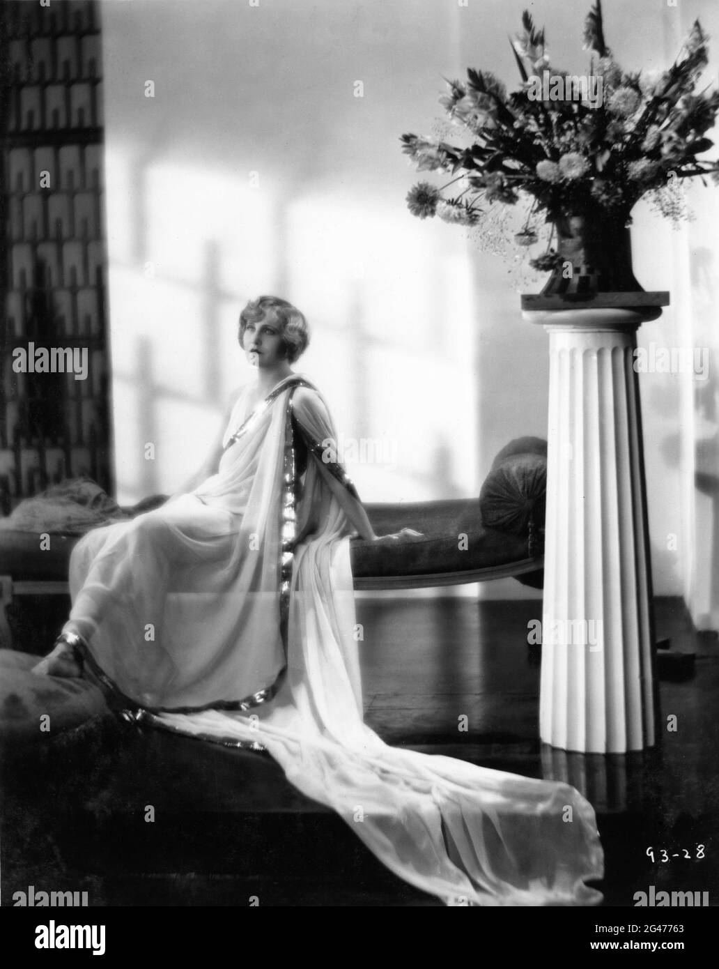 MARIA CORDA Portrait as Helen in THE PRIVATE LIFE OF HELEN OF TROY 1927 director ALEXANDER KORDA novel John Erskine play Robert E. Sherwood scenario Casey Wilson and Gerald C. Duffy costume design Max Rée First National Pictures Stock Photo