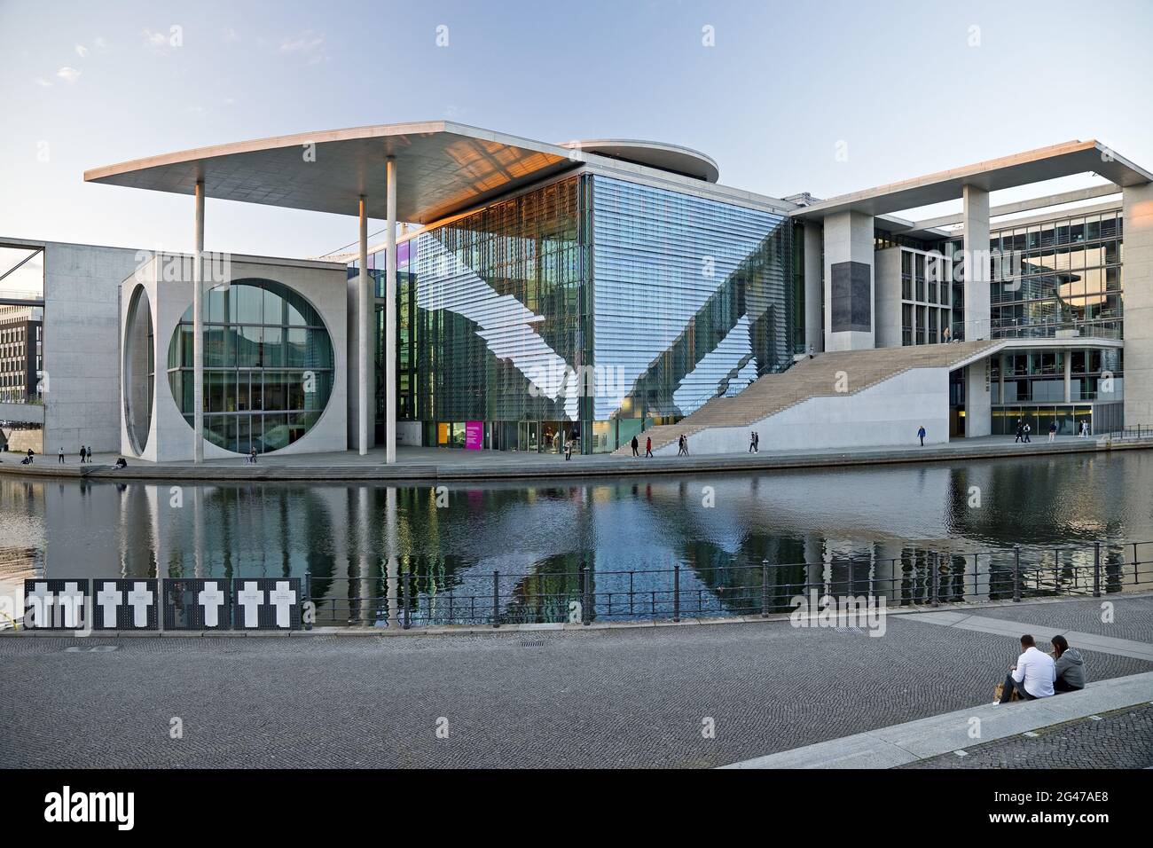 Marie-Elisabeth-Lueders-Haus on the Spreebogen, architect Stephan Braunfels, Berlin, Germany, Europe Stock Photo