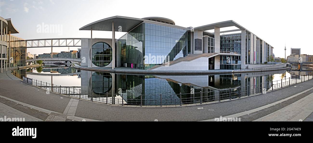 Marie-Elisabeth-Lueders-Haus on the Spreebogen, architect Stephan Braunfels, Berlin, Germany, Europe Stock Photo