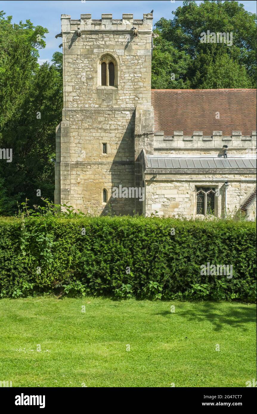 Churches and mansions in a country estate Stock Photo Alamy