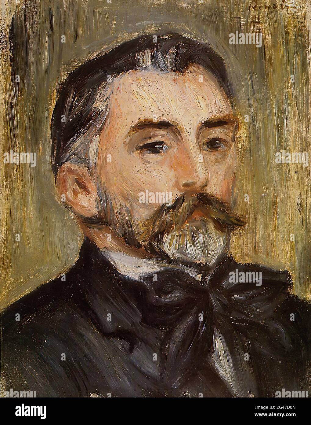 Pierre-Auguste Renoir -  Portrait Stephane Mallarme 1892 Stock Photo
