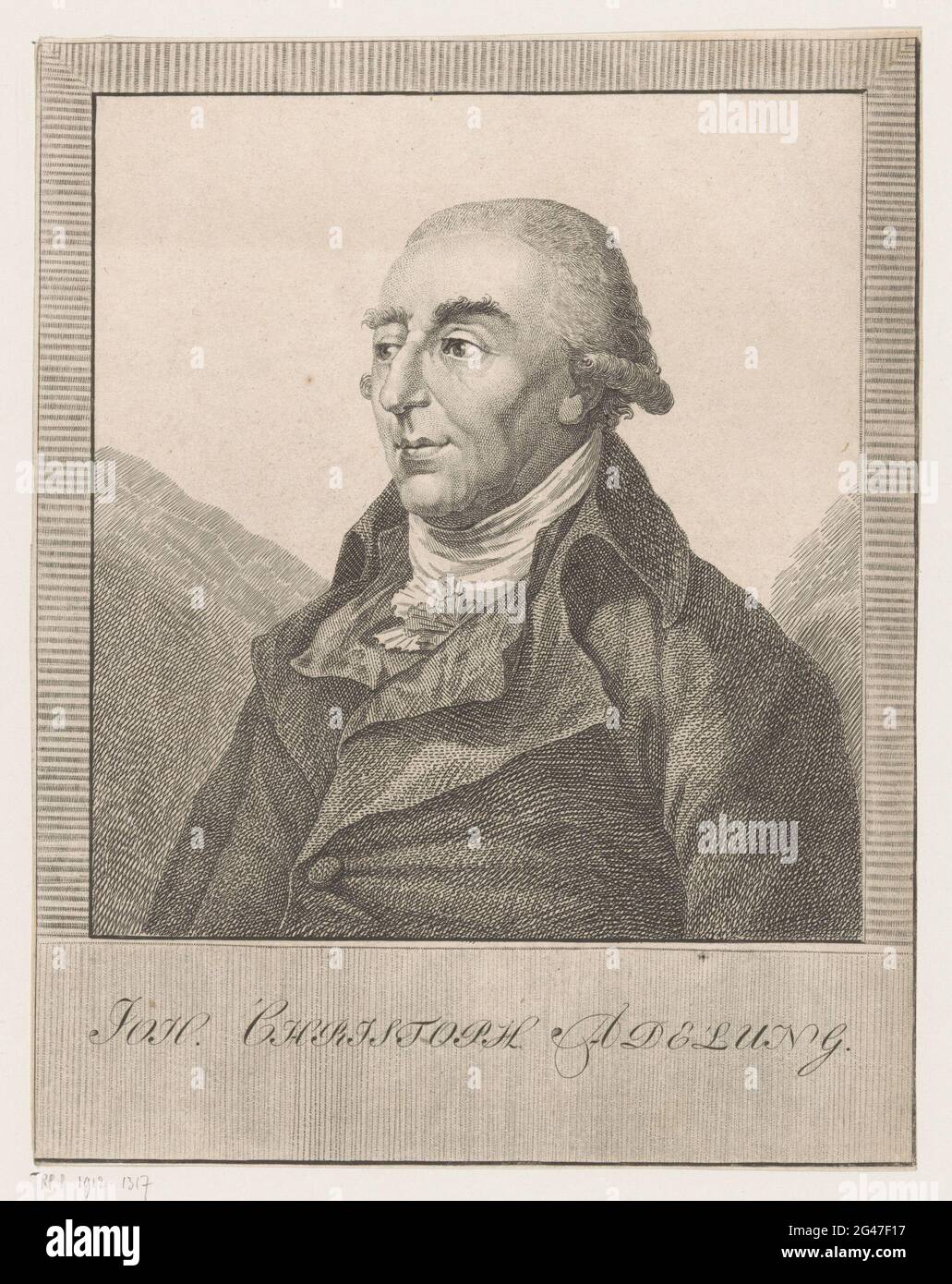Portrait of Johann Christoph Adelung. Portrait of Johann Christoph