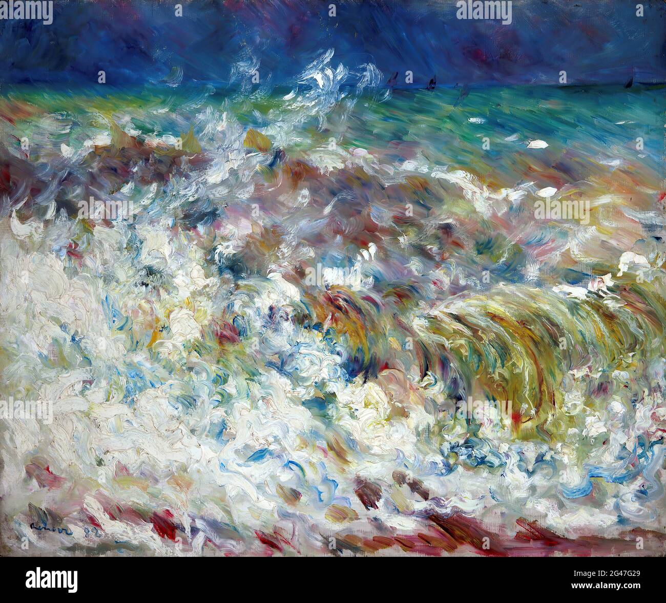 Pierre Auguste Renoir The Wave Stock Photo Alamy pierre-auguste-renoir-the-wave-stock-photo-alamy