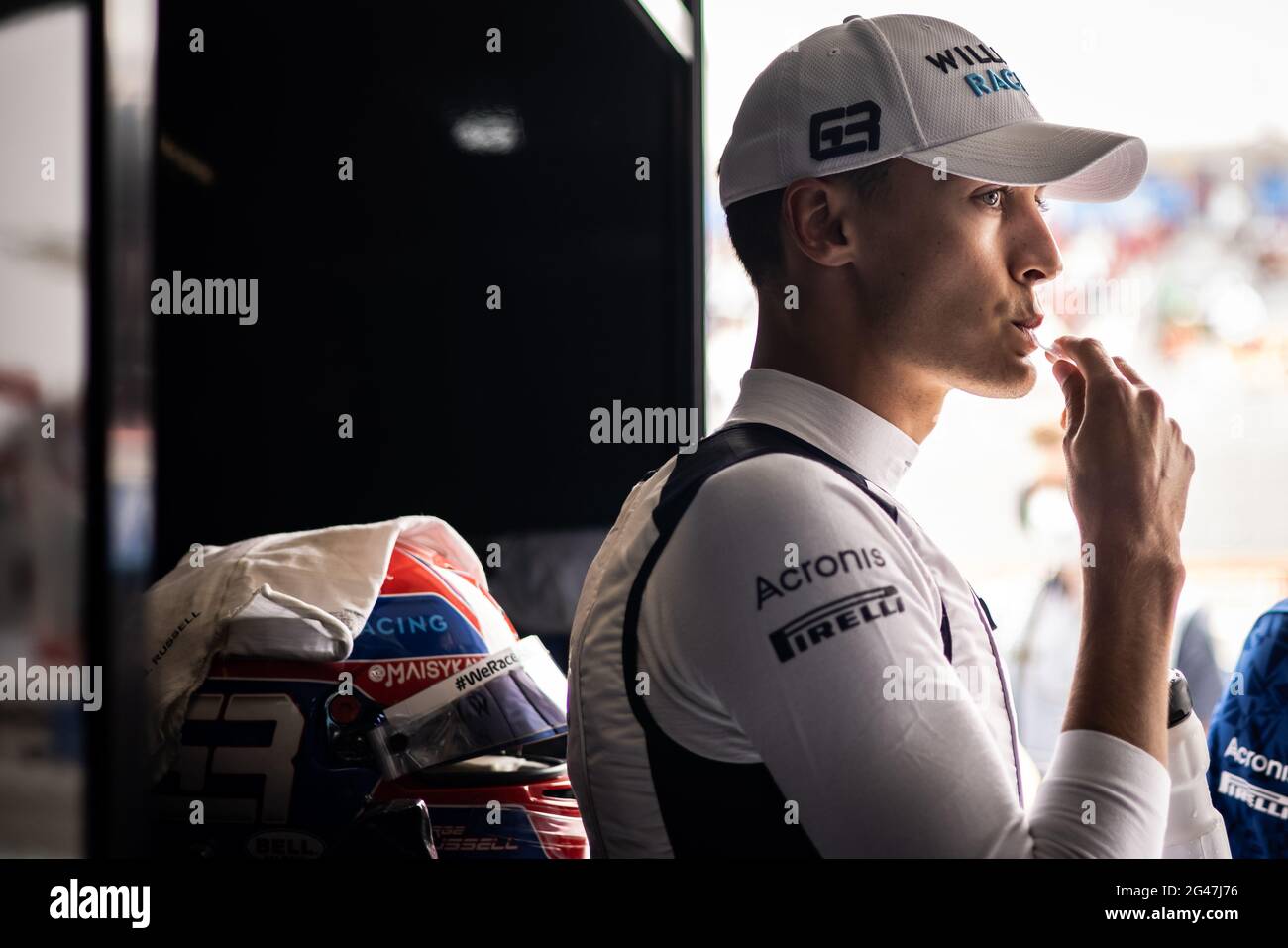 George Russell (GBR) Williams Racing. French Grand Prix, Saturday 19th June 2021. Paul Ricard, France. Stock Photo