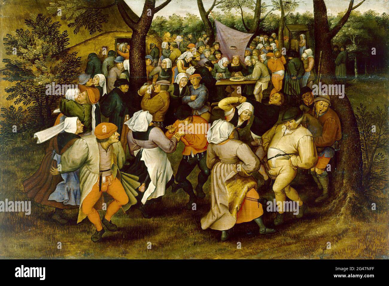 Pieter Bruegel the Elder -  Peasant Wedding Dance Stock Photo