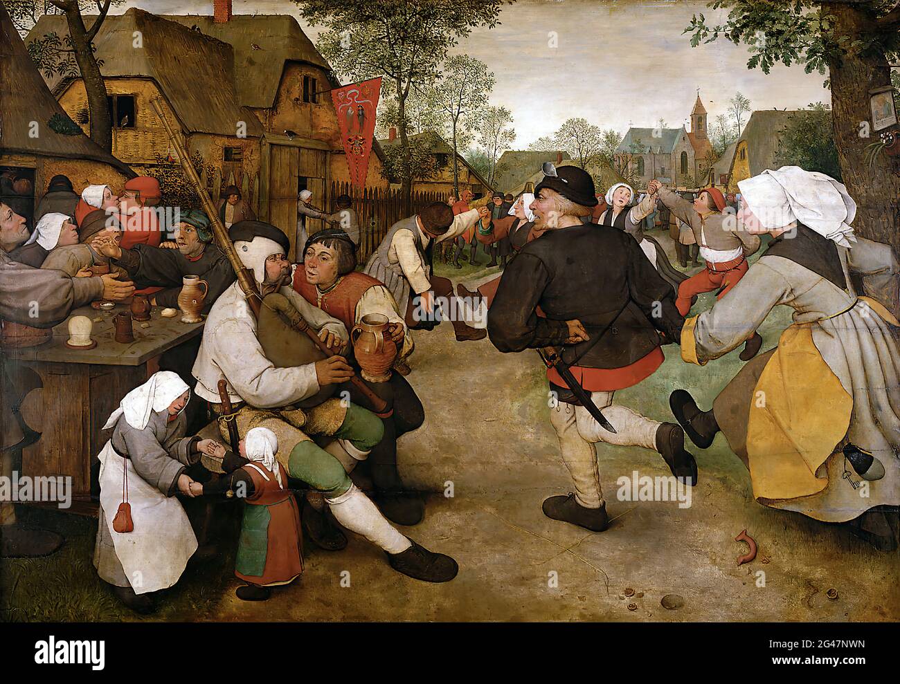 Pieter Bruegel the Elder -  the Peasant Dance Stock Photo