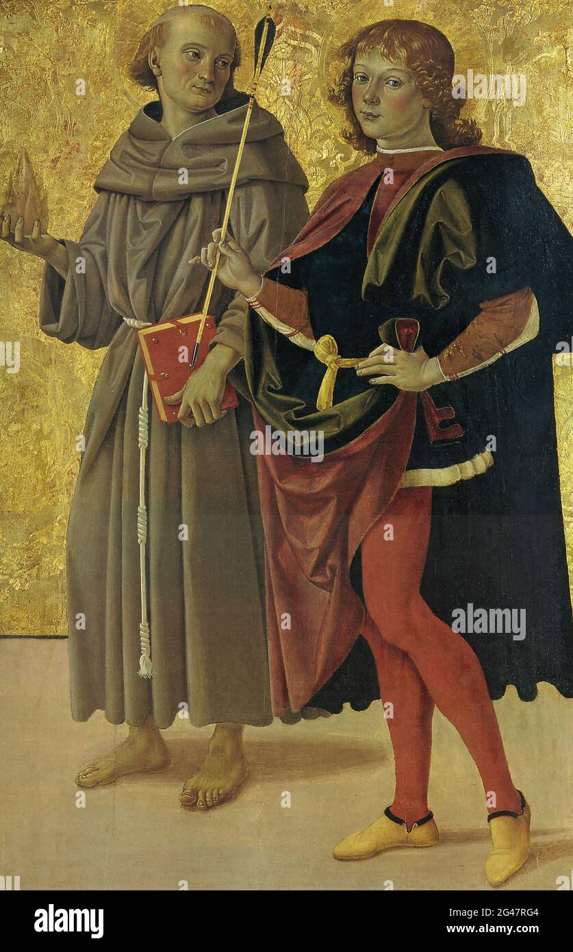 Pietro Perugino - St Anthony Padu St Sebastian 1478 Stock Photo - Alamy