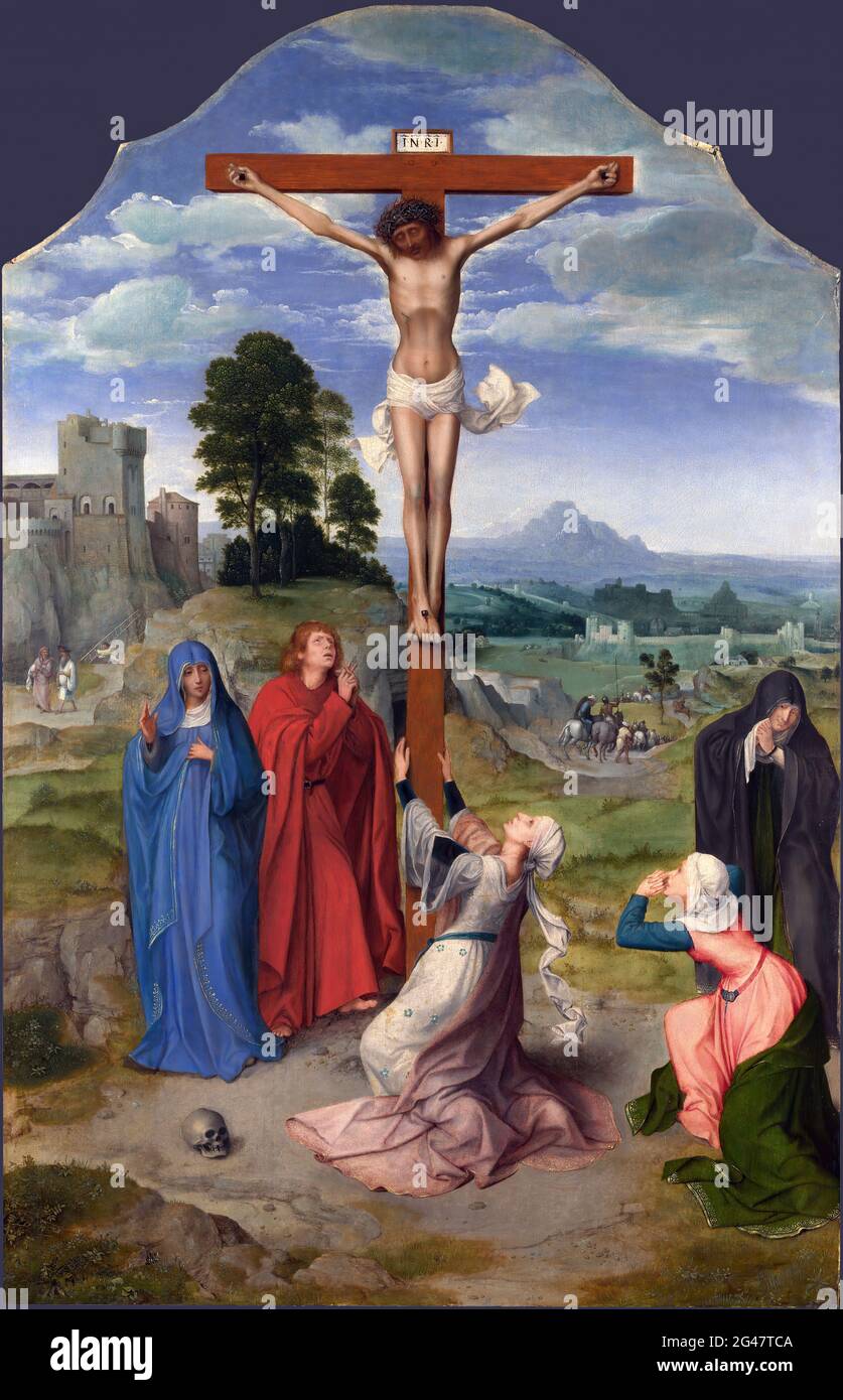 Quentin Massys -  the Crucifixion Stock Photo
