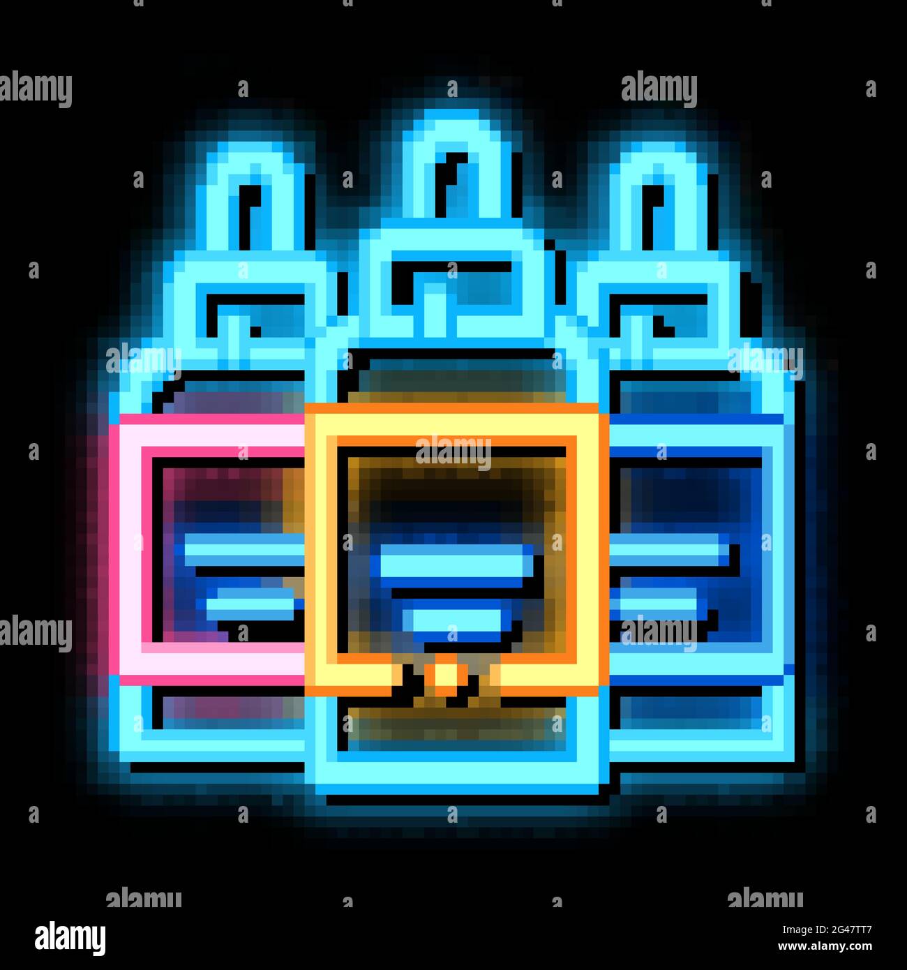 paint cans neon glow icon illustration Stock Vector Image & Art - Alamy
