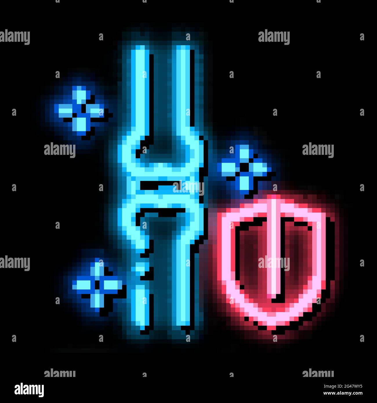 bone strengthening neon glow icon illustration Stock Vector Image & Art ...
