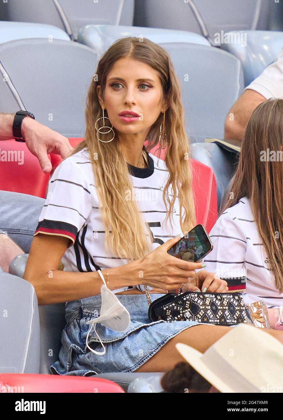 Cathy Fischer, wife of Mats Hummels, in the Group F match PORTUGAL -  GERMANY at the football