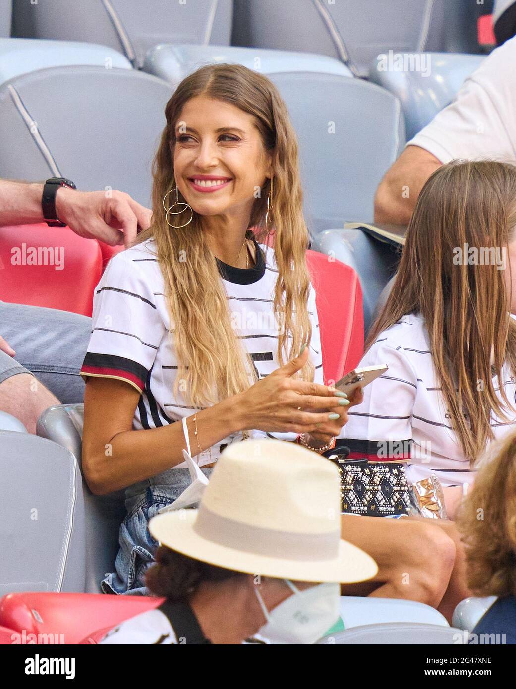 Cathy Fischer, wife of  Mats Hummels, in the Group F match PORTUGAL - GERMANY  at the football UEFA European Championships 2020 in Season 2020/2021 on June 19, 2021  in Munich, Germany. © Peter Schatz / Alamy Live News Stock Photo