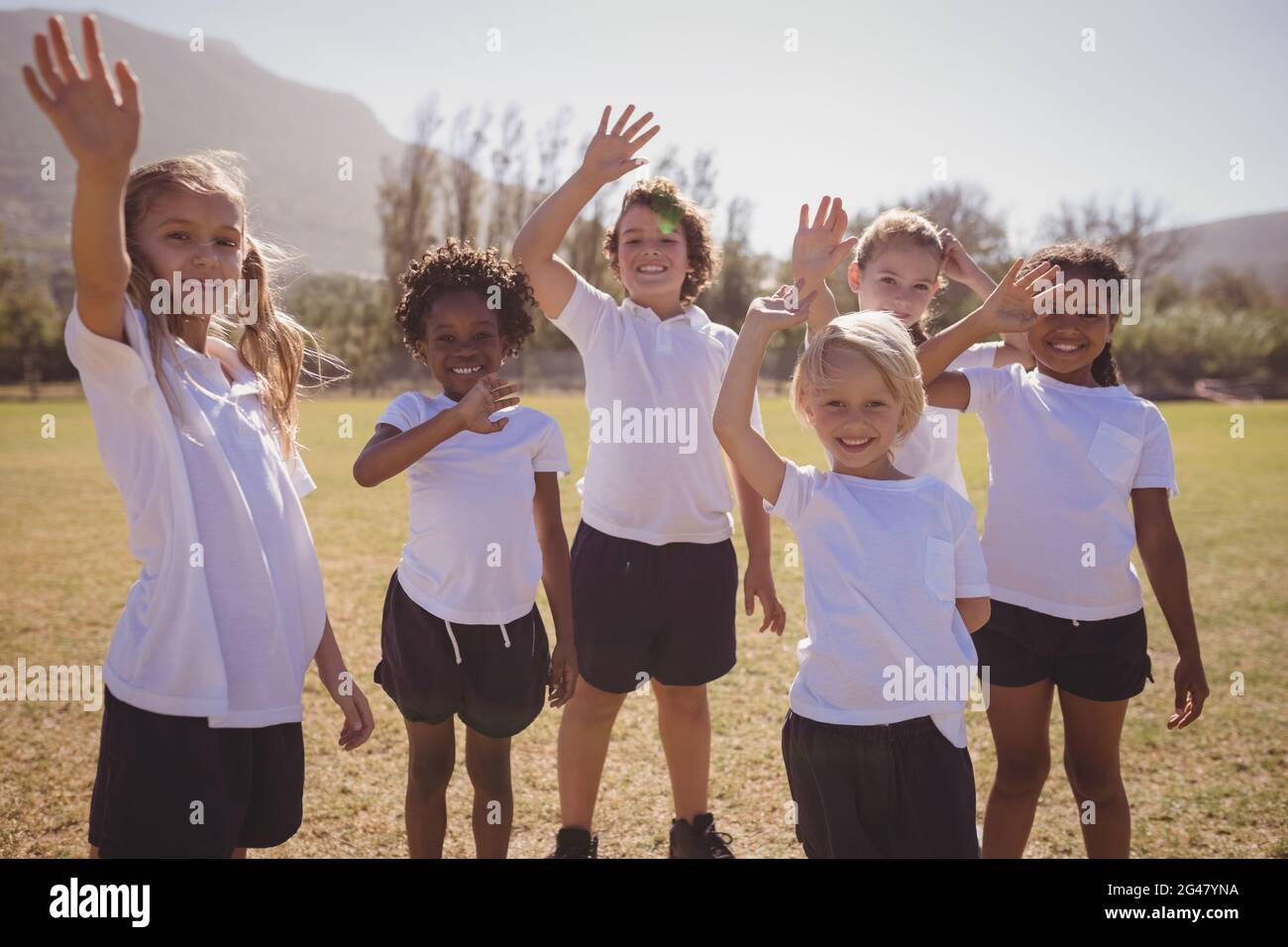 Active schoolgirls hi-res stock photography and images - Alamy