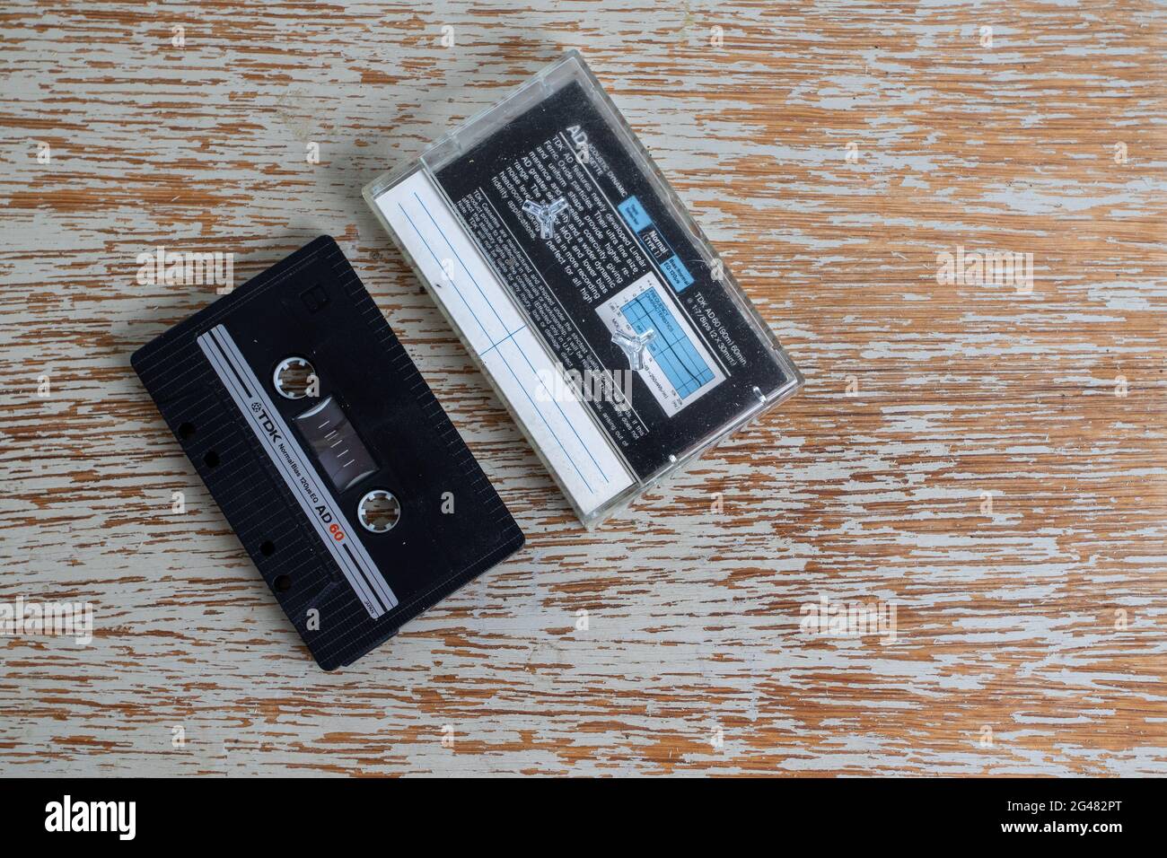 Unused vintage TDK AD C60 cassette Stock Photo