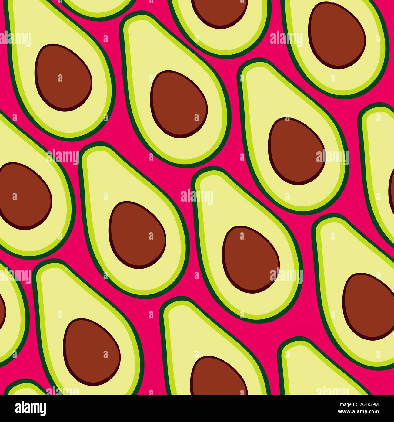 Seamless vector pattern with avocado halves for print, fabric and ...