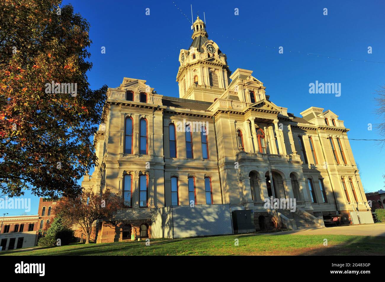 Rockville, Indiana, USA. The Parke County, Indiana courthouse. Stock Photo