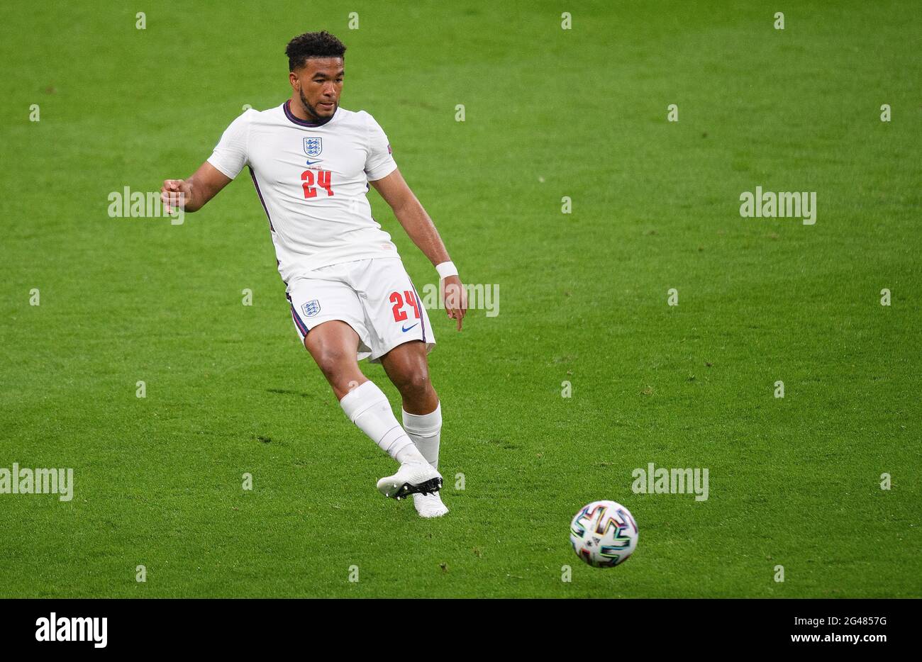 18th June 2021 - England v Scotland - UEFA Euro 2020 Group D Match - Wembley - London  England's Reece James during the Euro 2020 match against Scotland. Picture Credit : © Mark Pain / Alamy Live News Stock Photo
