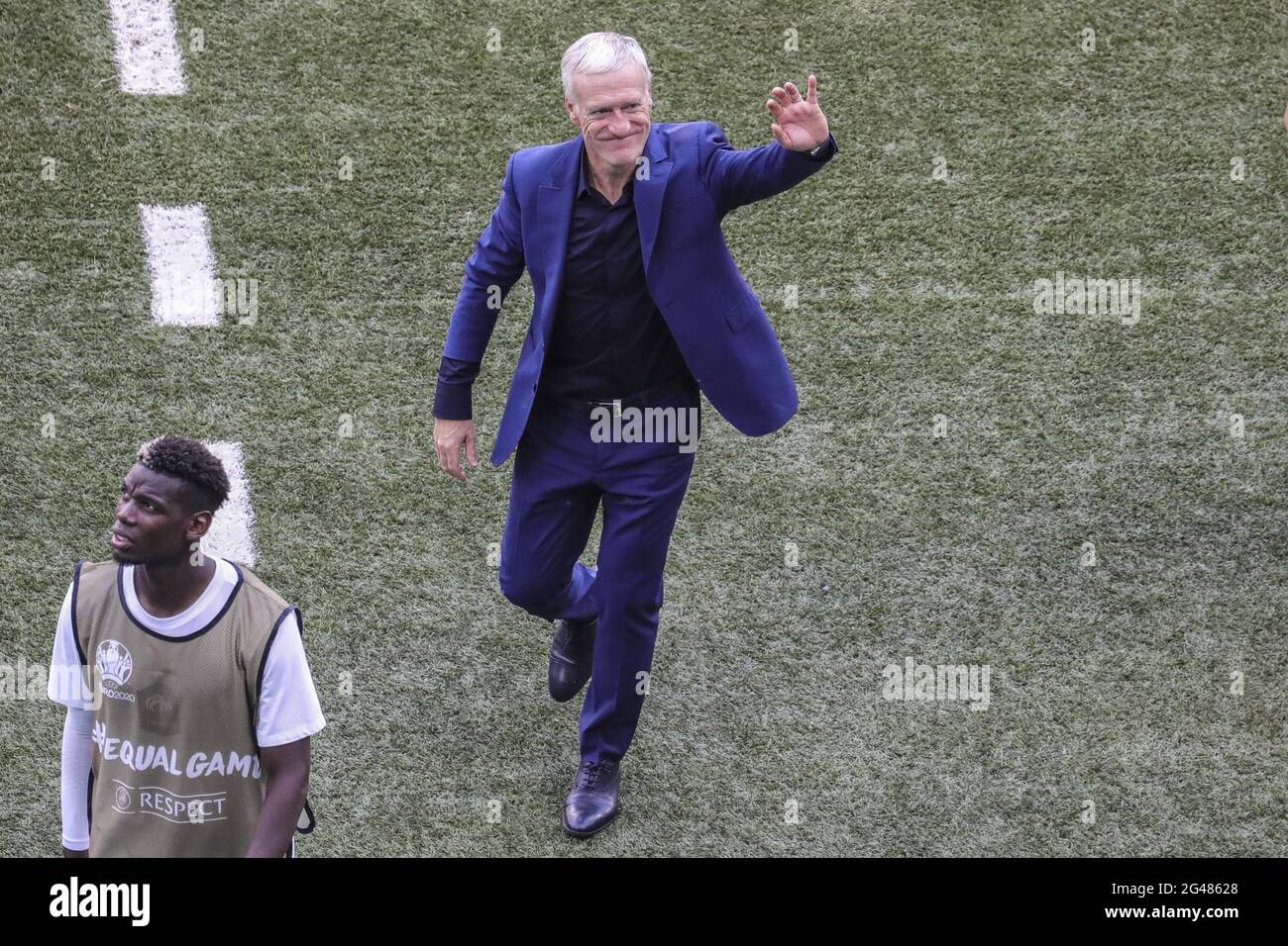 Budapest, Hungary. 19th June, 2021. French manager Didier Deschamps after the EURO 2020 Group F football match between Hungary and France in the Ferenc Puskas Stadium in Budapest Hungary Credit: SPP Sport Press Photo. /Alamy Live News Stock Photo