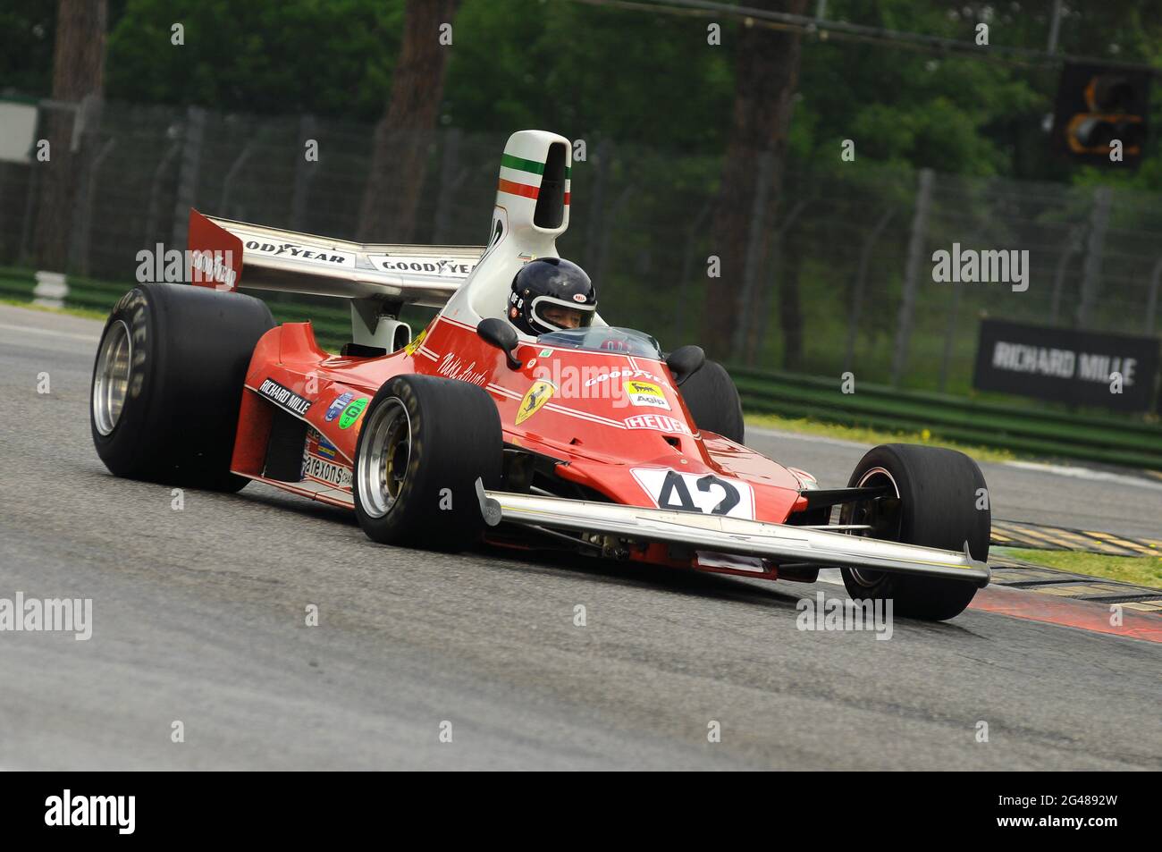 Clay Regazzoni (Ferrari) no GP da Itália de 1975. . #F1