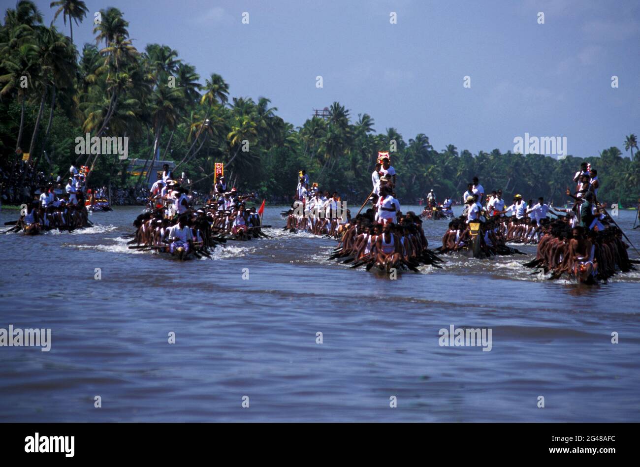 Nehru Trophy Boat Race, Punnamada Lake , Alappuzha, Kerala, India Stock ...