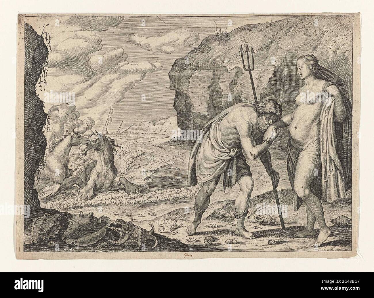 Neptune and Caenis; Metamorphoses from Ovid Stock Photo - Alamy