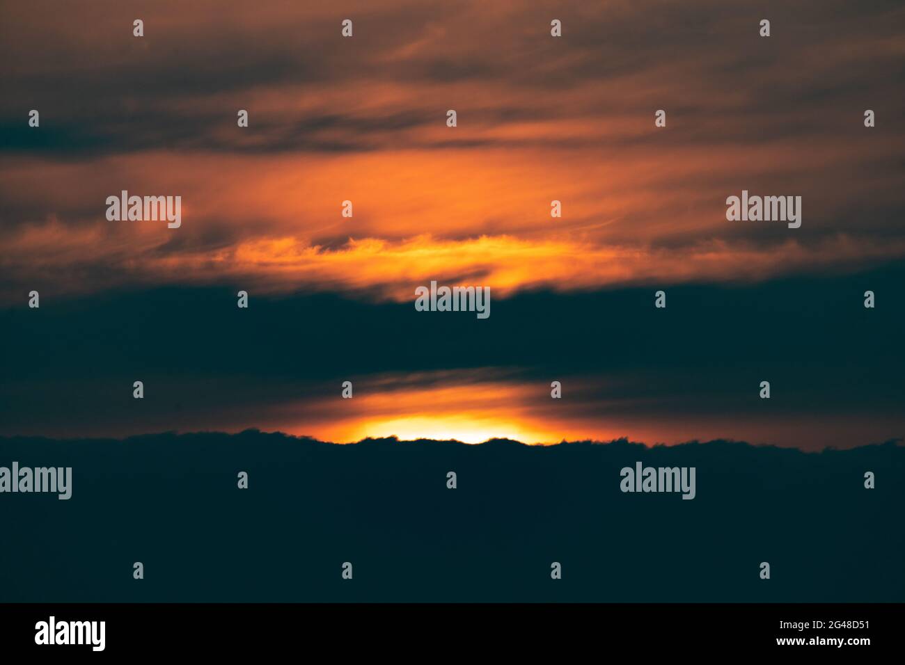 New Forest Fire in the sky Stock Photo - Alamy