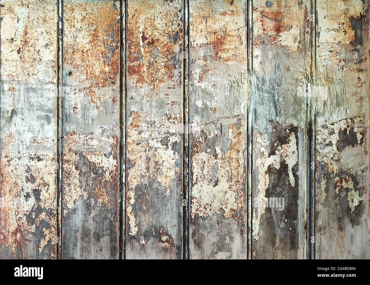 Vertical slats of heavily weathered wood Stock Photo Alamy