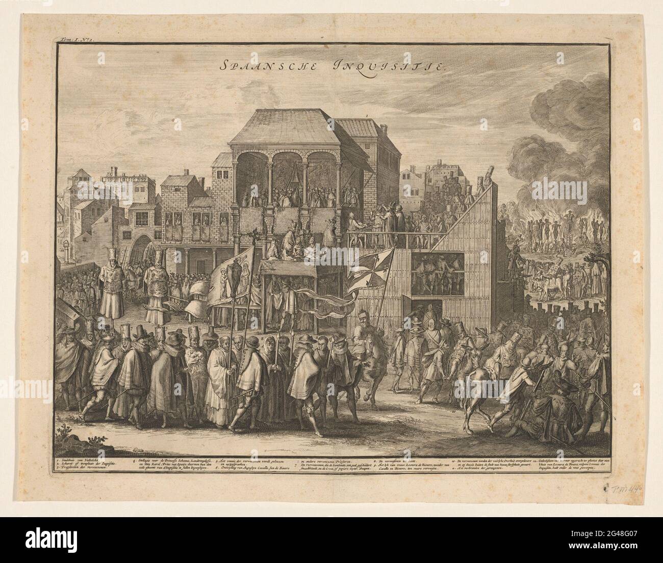 Cardafe in Valladolid, 1558; Spanish Inquisition. AutoDAFE