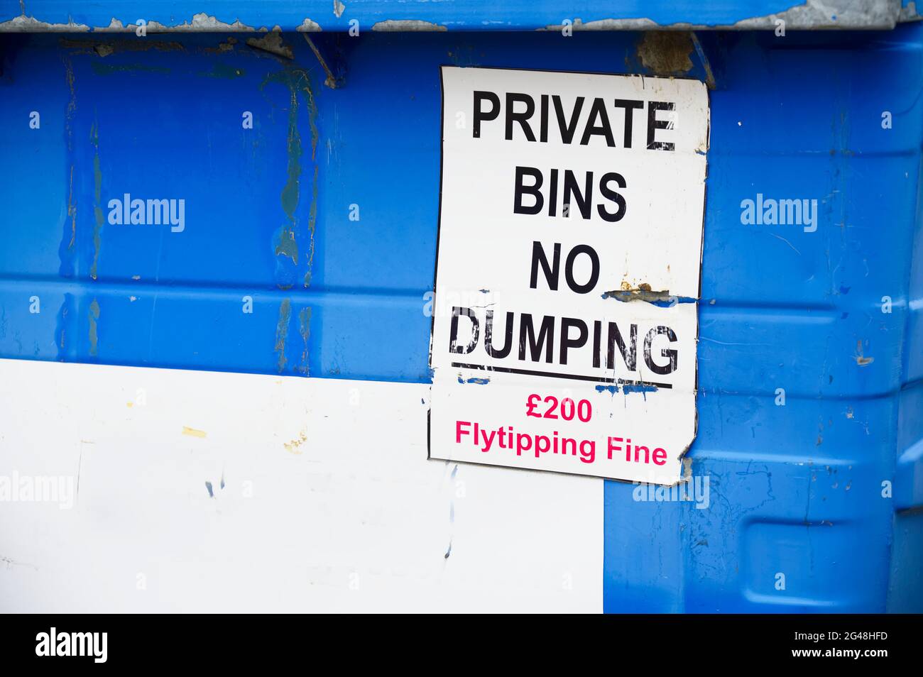 Skip bins hi-res stock photography and images - Alamy