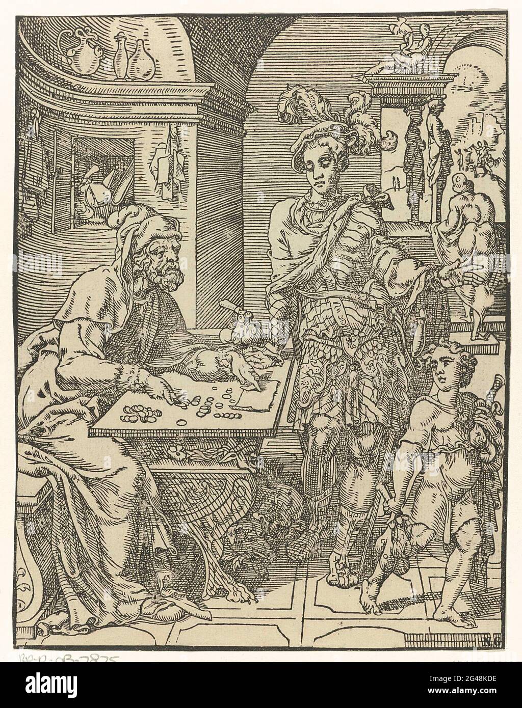 The lost son receives his inheritance; Parable of the lost son. The