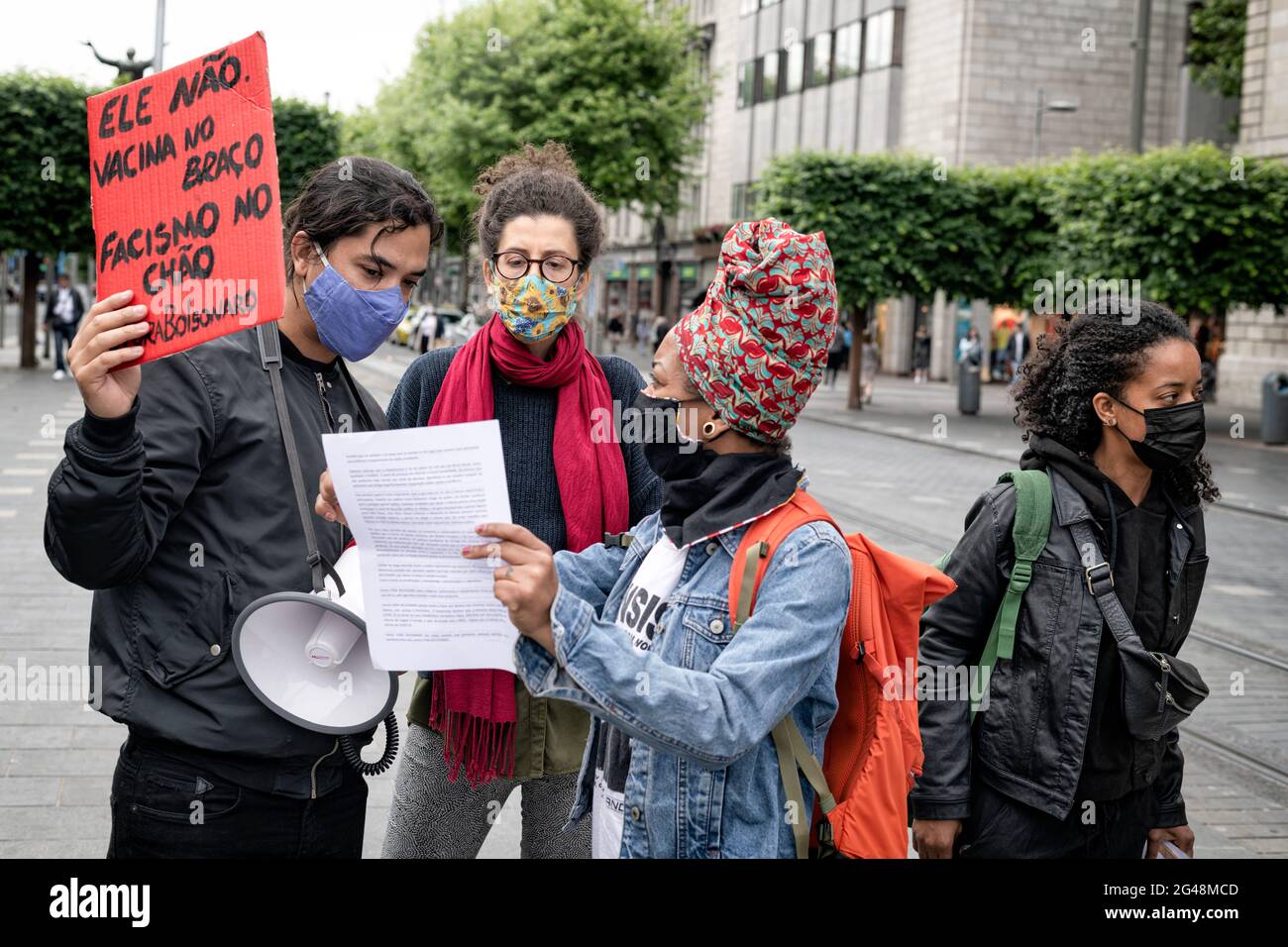 A protestor holding a placard expressing her opinion during the  demonstration. Kad?n Cinayetlerini Durduraca??z platform arranged a public  protest in order to draw attention on the suspicious women deaths and  demand the
