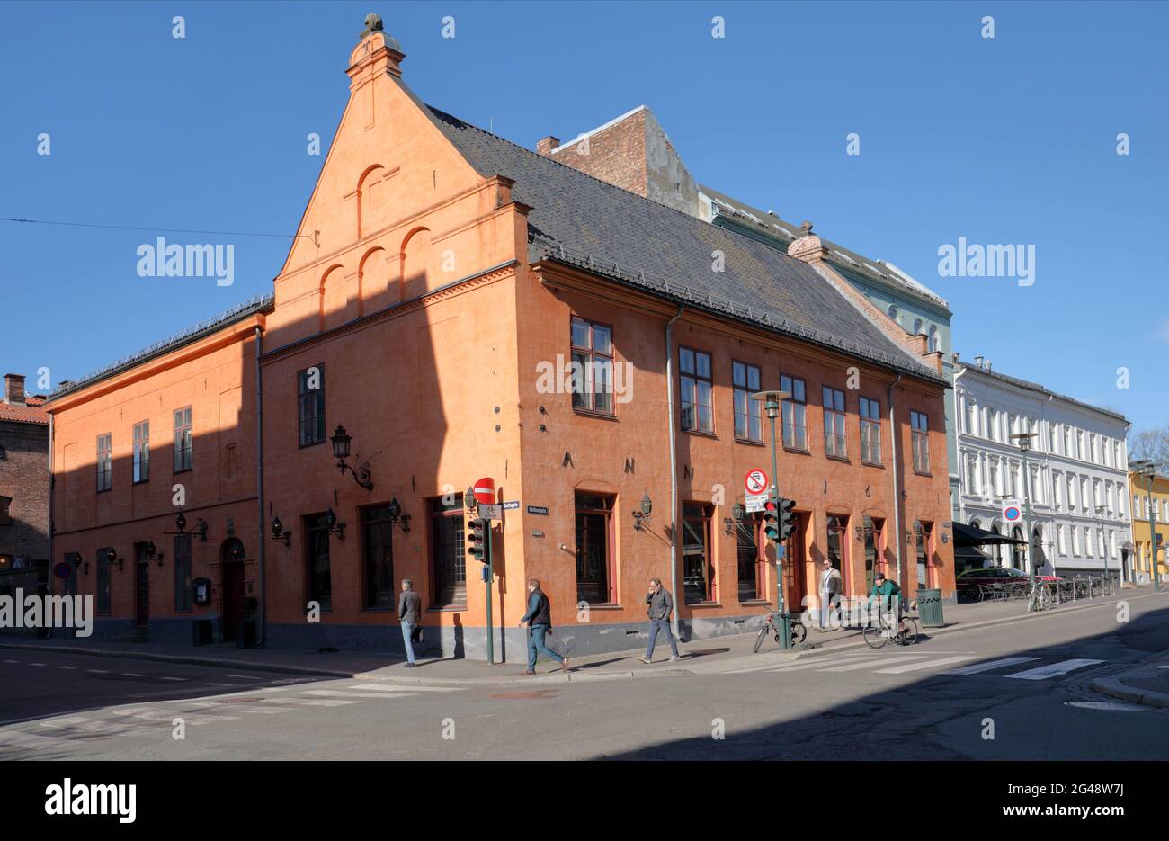 Gamle Raadhus, Old Town Hall building in Oslo, Norway. Built in 1641 as ...