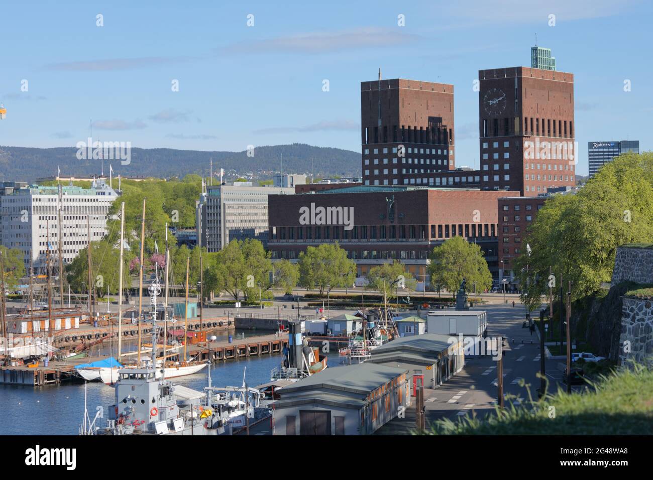 City Hall of Oslo, Norway Stock Photo