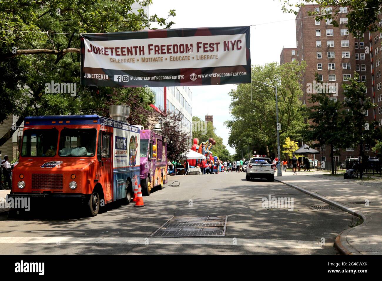 Harlem Celebration Block Party, New York, NY USA Stock Photo