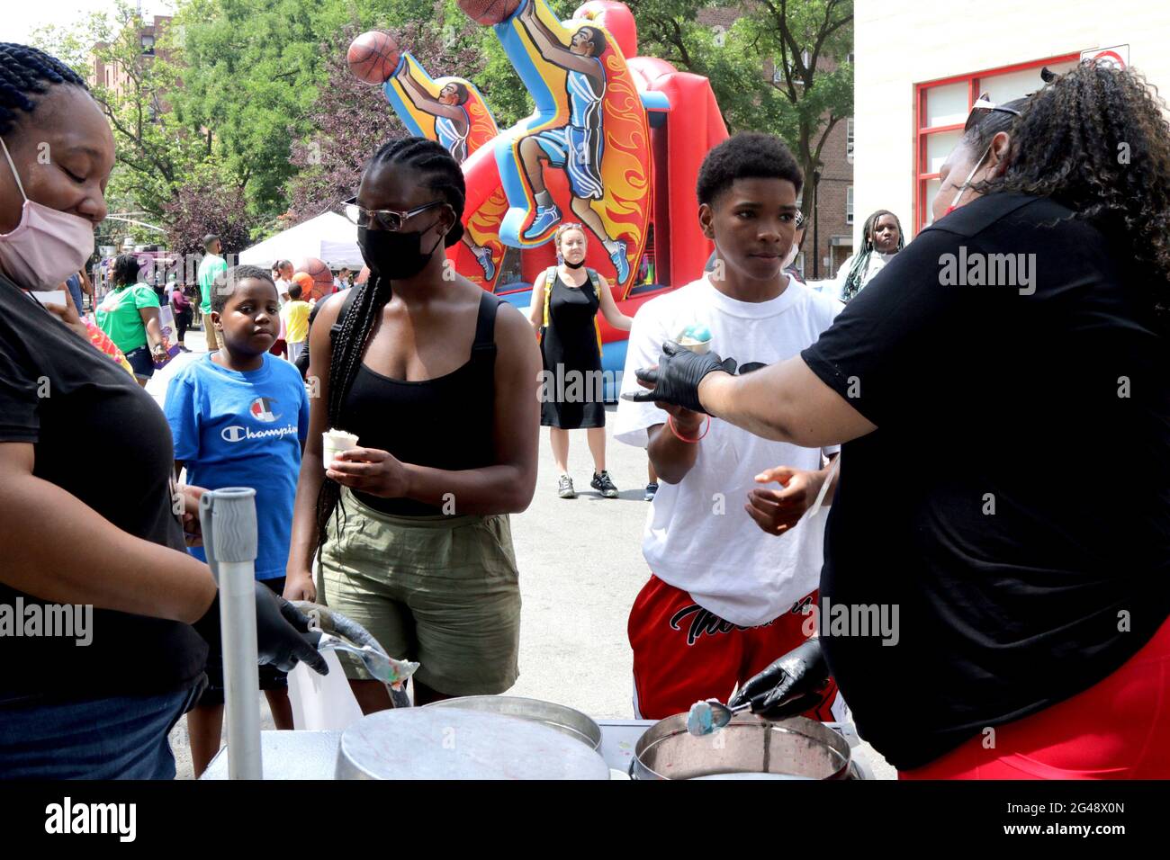 Harlem Juneteenth Celebration Block Party, New York, NY USA Stock Photo