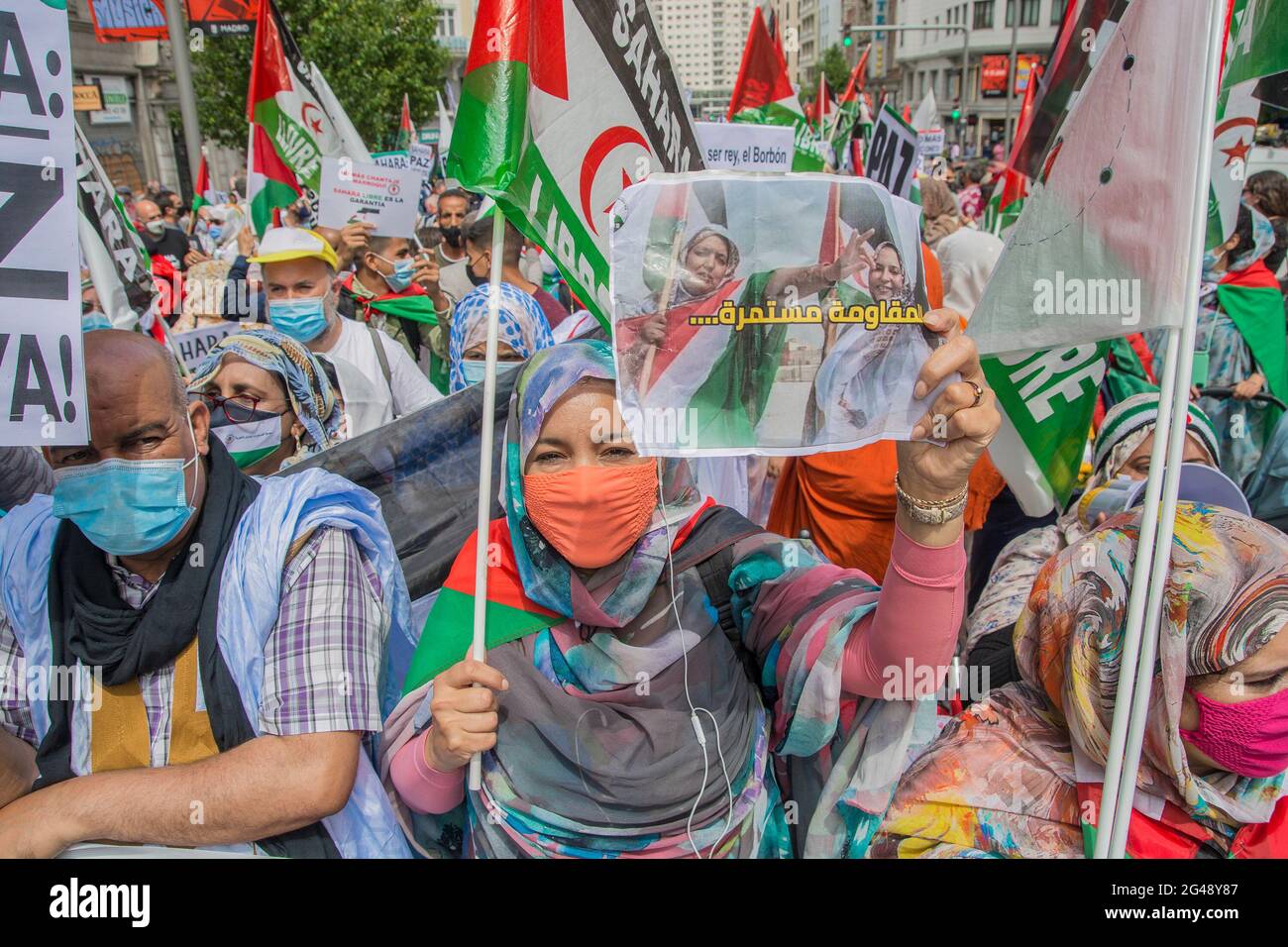 The demonstration for the Freedom of the Saharawi People, has left the ...